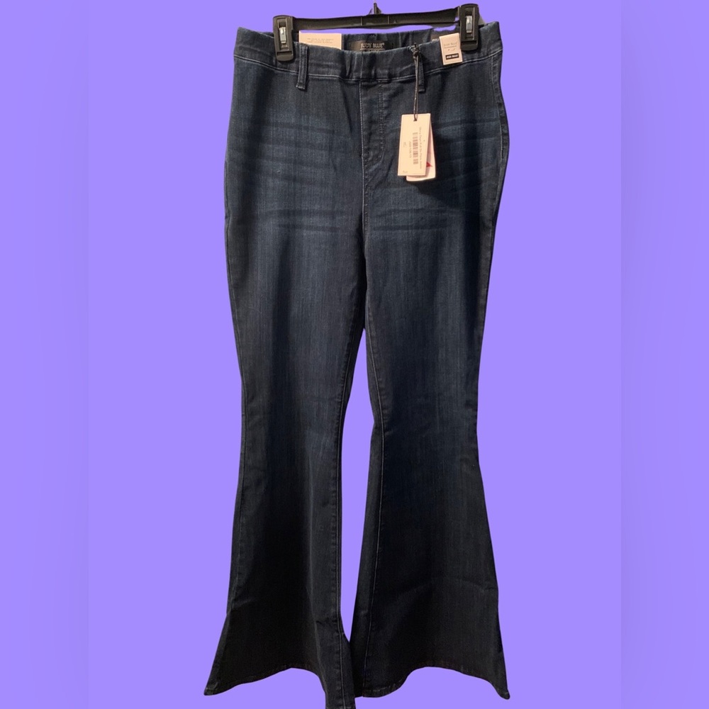 Judy Blue Glory Days pull-on super flare dark jeans - size 13/31”